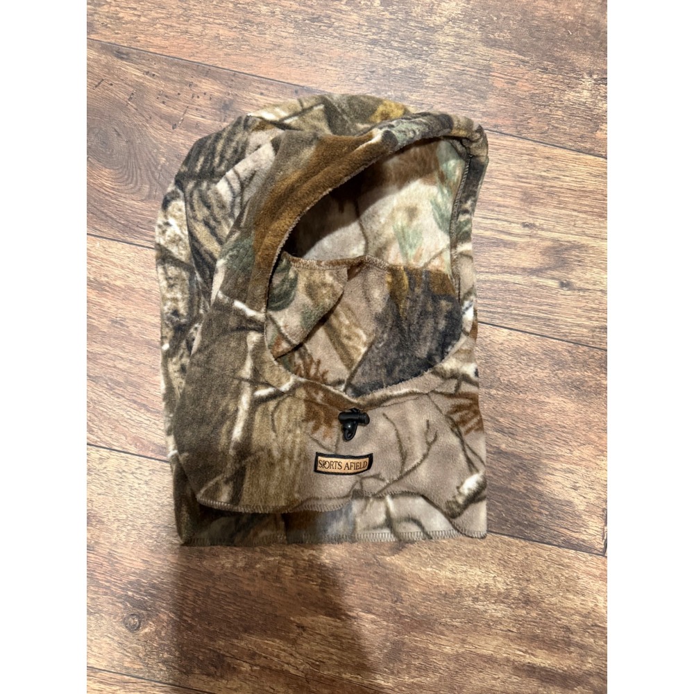 Sports Afield Camo Fleece Balaclava‎ Hunting Face Mask Hood Woodland Camouflage